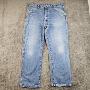 Wrangler Rugged Wear Relaxed Fit Jeans Men's 36x28 Blue Faded High Rise Straight